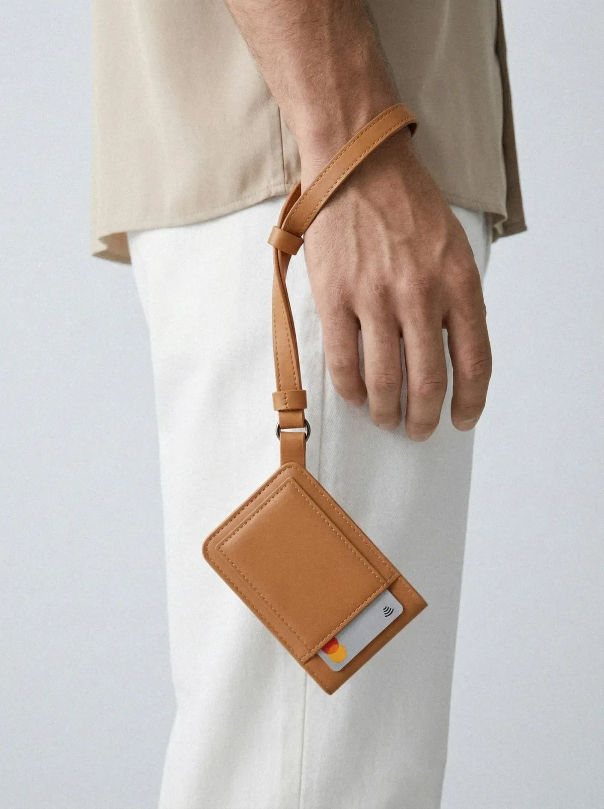 Leather Lanyard Card Holder