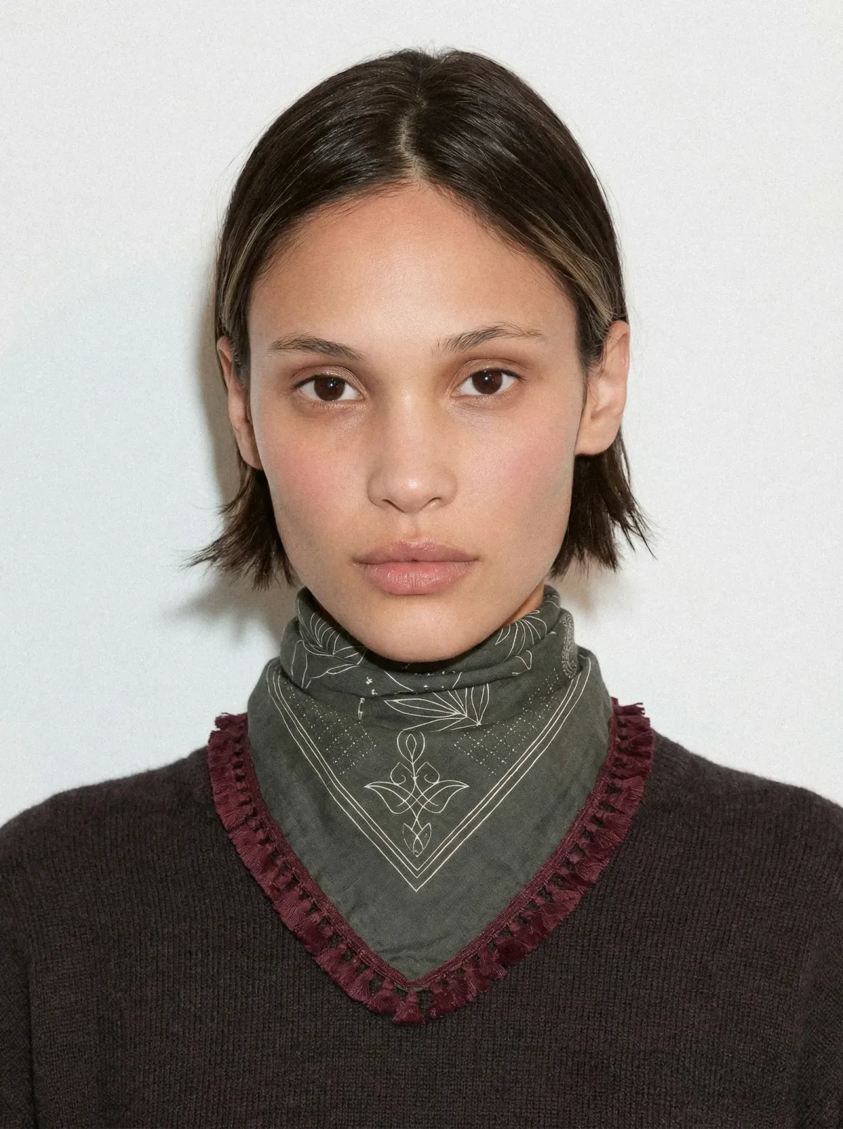 Fringed Cotton Scarf