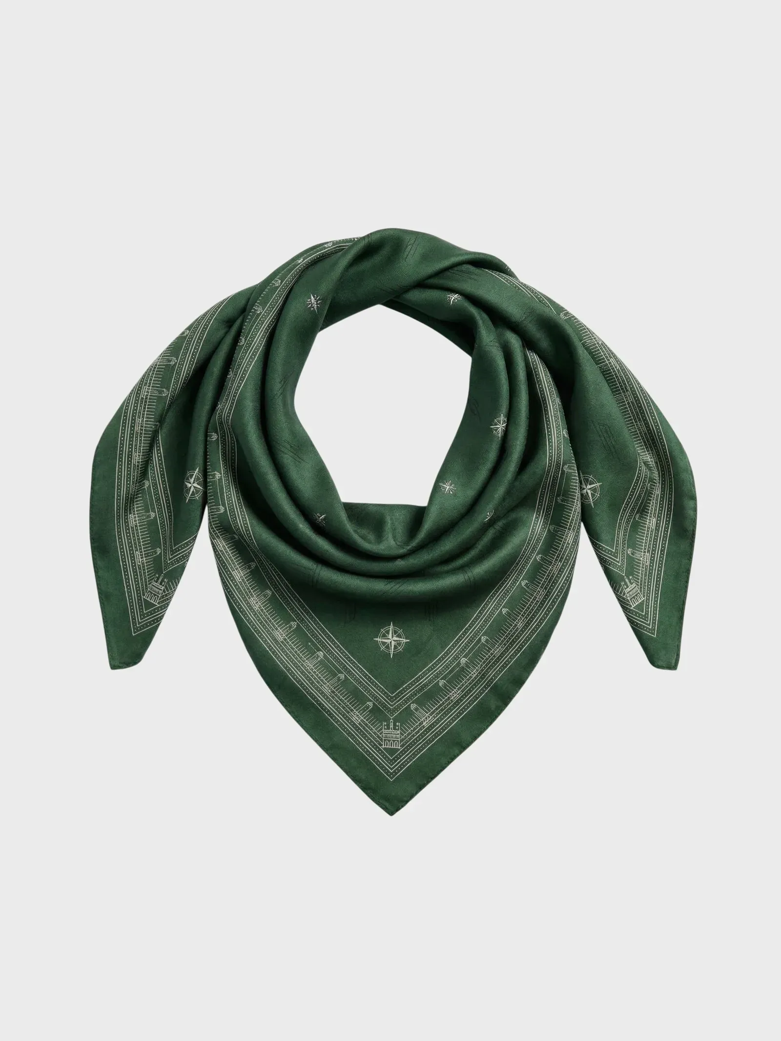 Compass Silk Scarf
