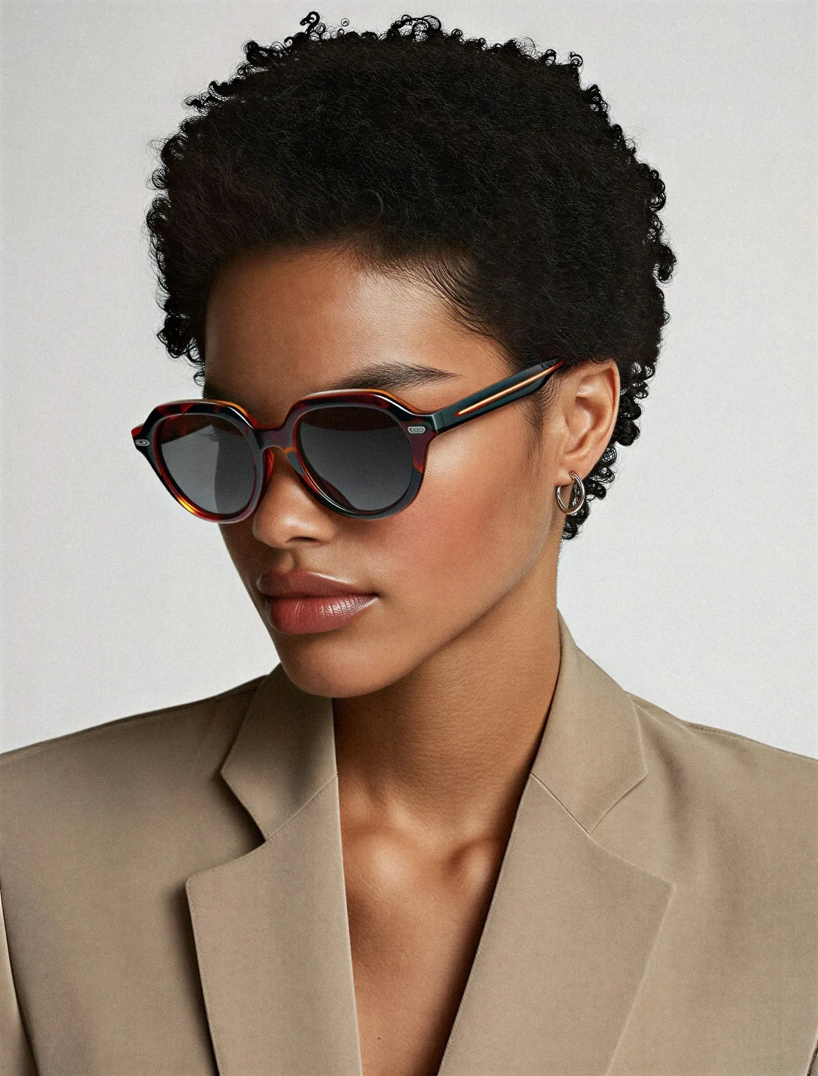 Tortoiseshell Round Sunglasses