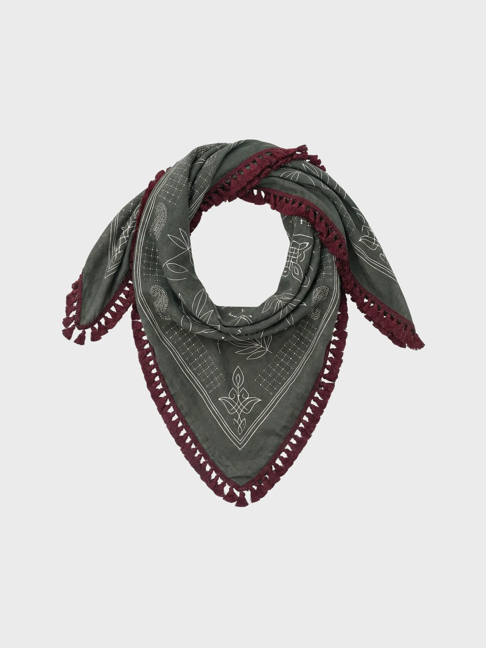 Fringed Cotton Scarf