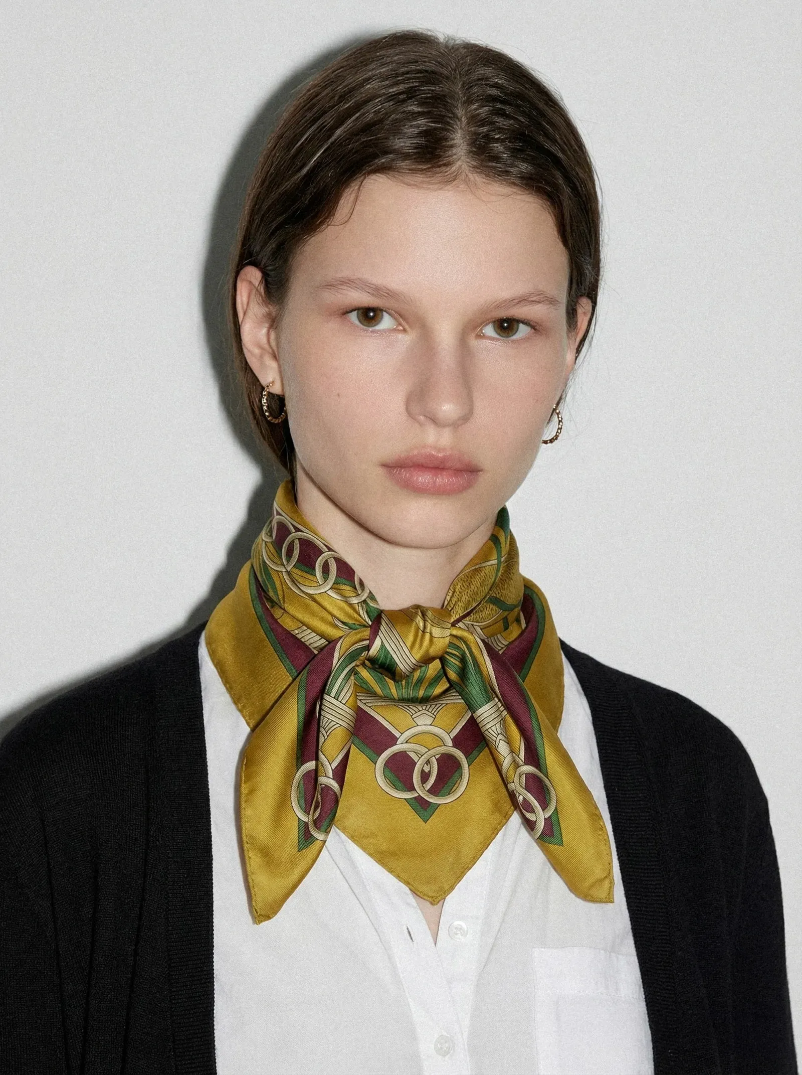 Silk Pattern Neck Scarf