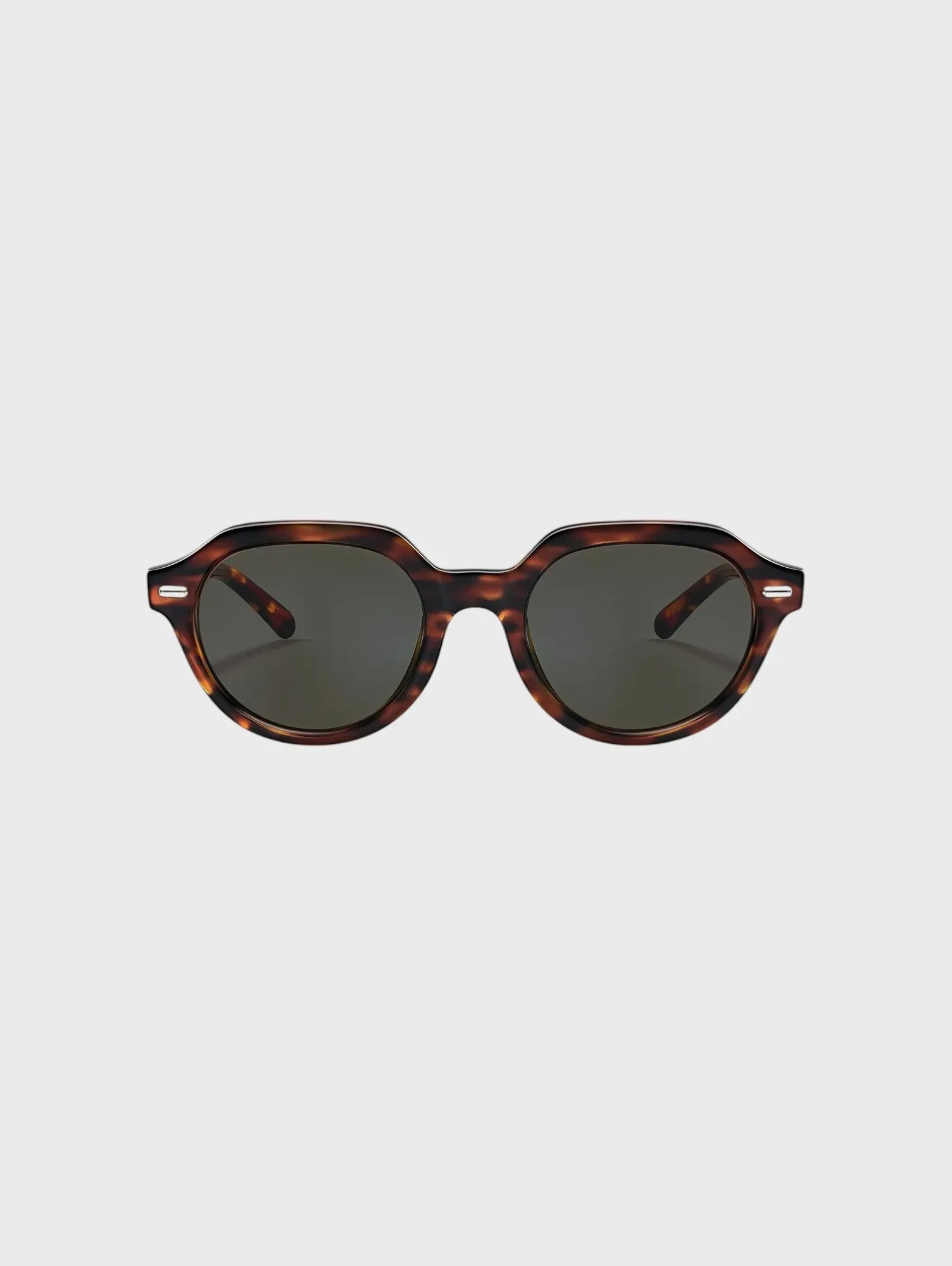 Tortoiseshell Round Sunglasses
