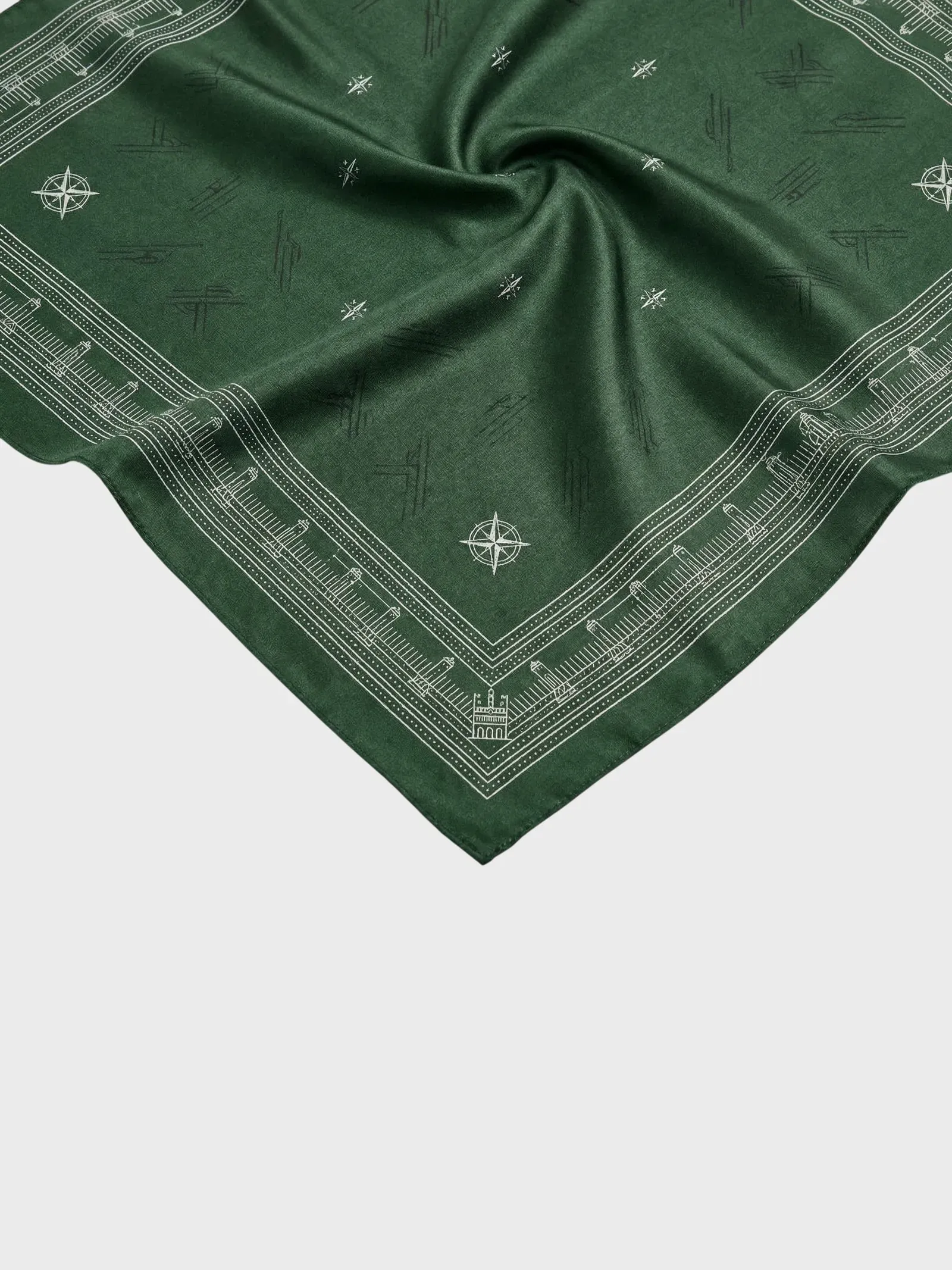 Compass Silk Scarf